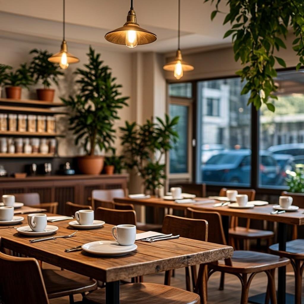 Cozy cafe interior